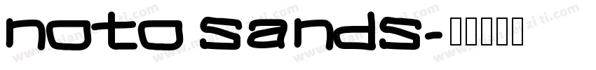 noto sands字体转换